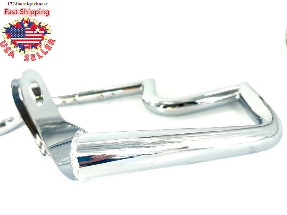 SILVER Highway Engine Guard Bar HARLEY BREAKOUT Night Train Deuce 00-17 1.25" US - Image 4 of 4