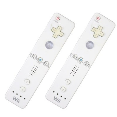 2x Original Nintendo WII Remote Controller Gamepads Wireless Weiß Refurbished