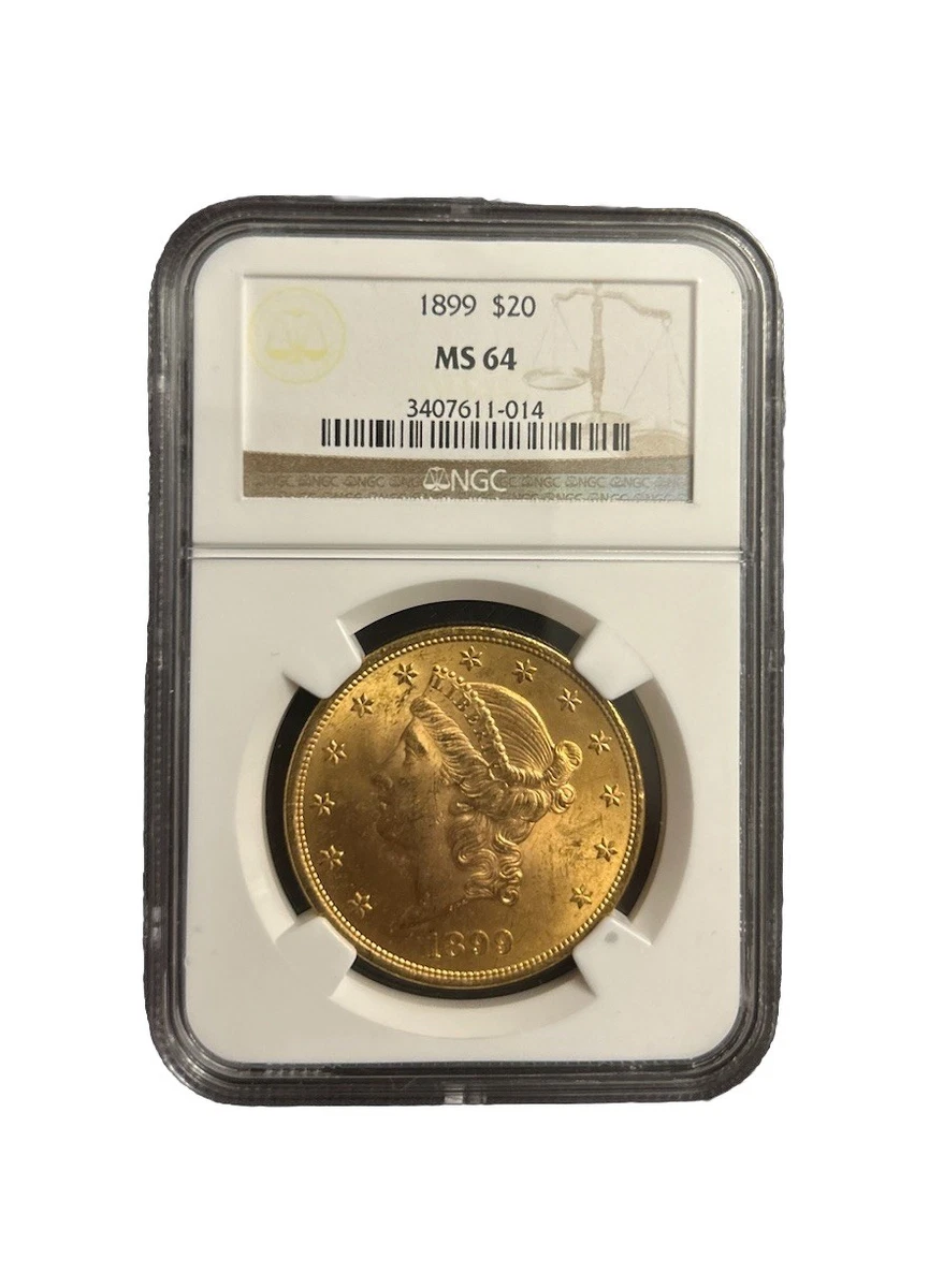 MS 64 Double Eagle $20 US Gold Coins 1899 for sale | eBay