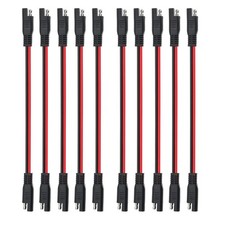 14 AWG SAE to SAE Extension Cable 2-Pin for Solar,Automotive Use,10Pcs
