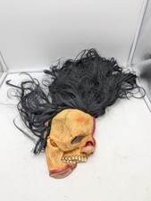 Half Face Skinned Skull Halloween Mask With Hair Mario Chiodo Studios 2005