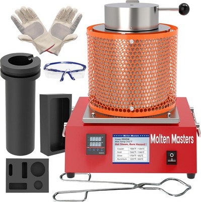 3KG Complete Electric Melting Furnace Kit Silver Gold