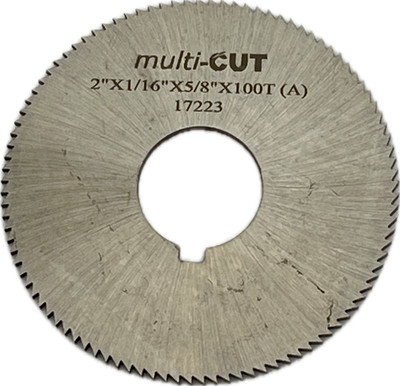 HSS Schlitzsäge 2'' x 1/16'' x 5/8'' Bohrung - 100T - Neu