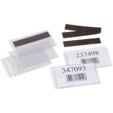 Magnetic Label Holder 5""W X 3""H (50 pcs/pkg)  Inc APX-35M 659900203518 White