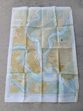NOAA Chart 11524 Charleston Harbor 40th Edition 1994 Nautical Navigation Map