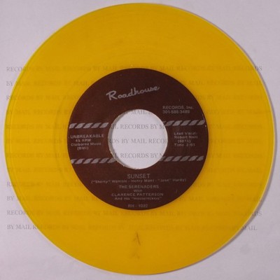 SERENADERS / ONTARIOS: sunset / my heart ROADHOUSE 7'' Single 45 RPM