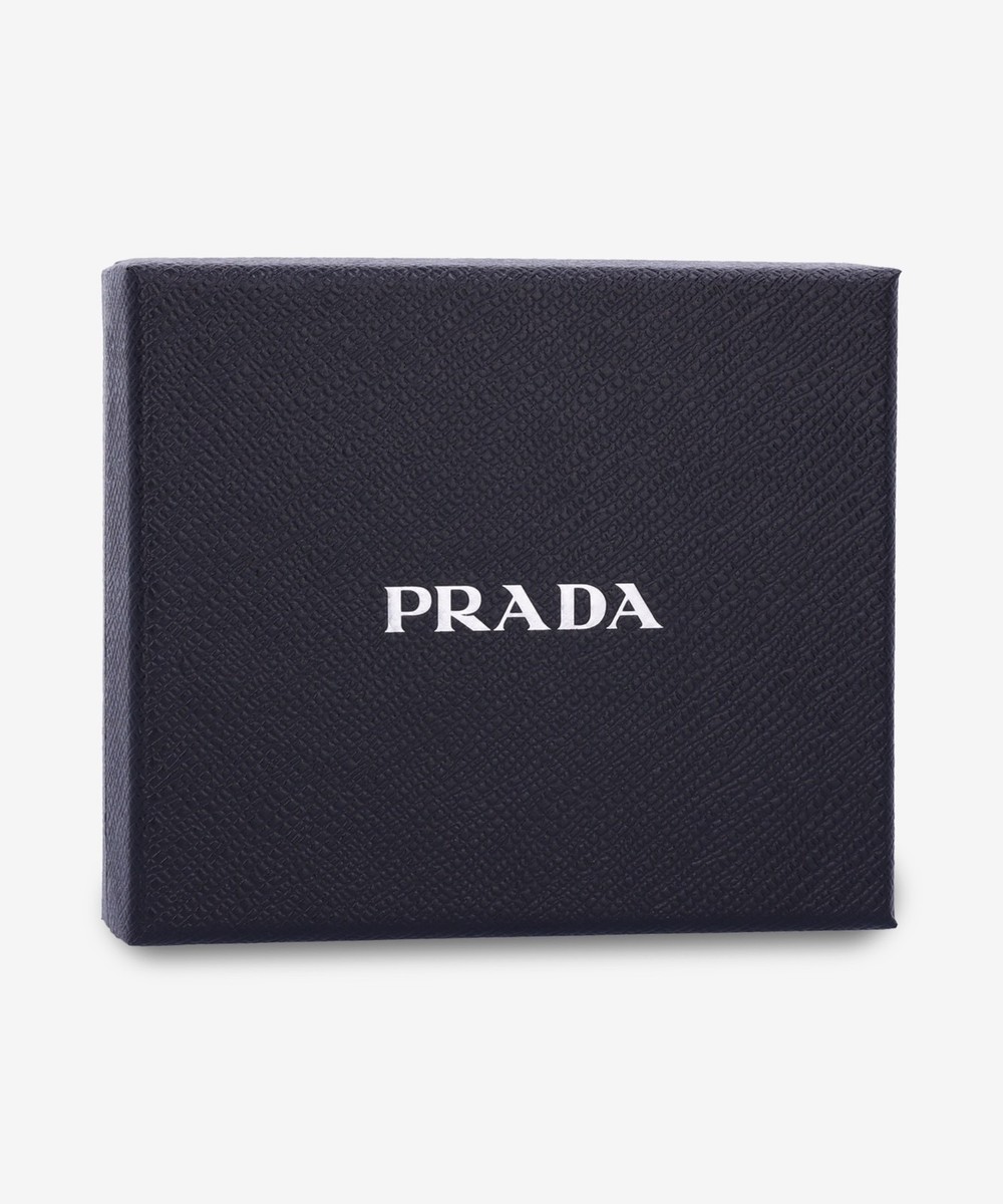PRADA★ゴールド メタル ロゴ ウォレット 1MV2042CYSF0002 Prada Gold Metal Logo Wallet Black | eBay