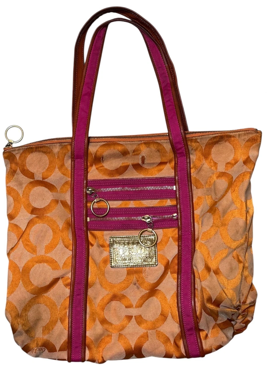 Coach Poppy Tote Orange Bags & Handbags for Women for sale | eBay