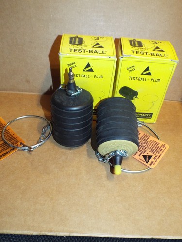 Lot of 2 CHERNE 3"  (75mm) Part# 270-032  TEST BALL PLUG Made In USA NOS