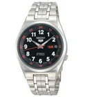 Seiko 5 Automatic Black Dial Arabic Numerals Stainless Steel Gents Watch