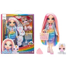 Amaya, Rainbow with Slime Kit & Pet, 11" Shimmer Posable Fashion Doll with DI...