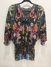 Vintage Roberto Cavalli 100% Silk Chiffon Top...