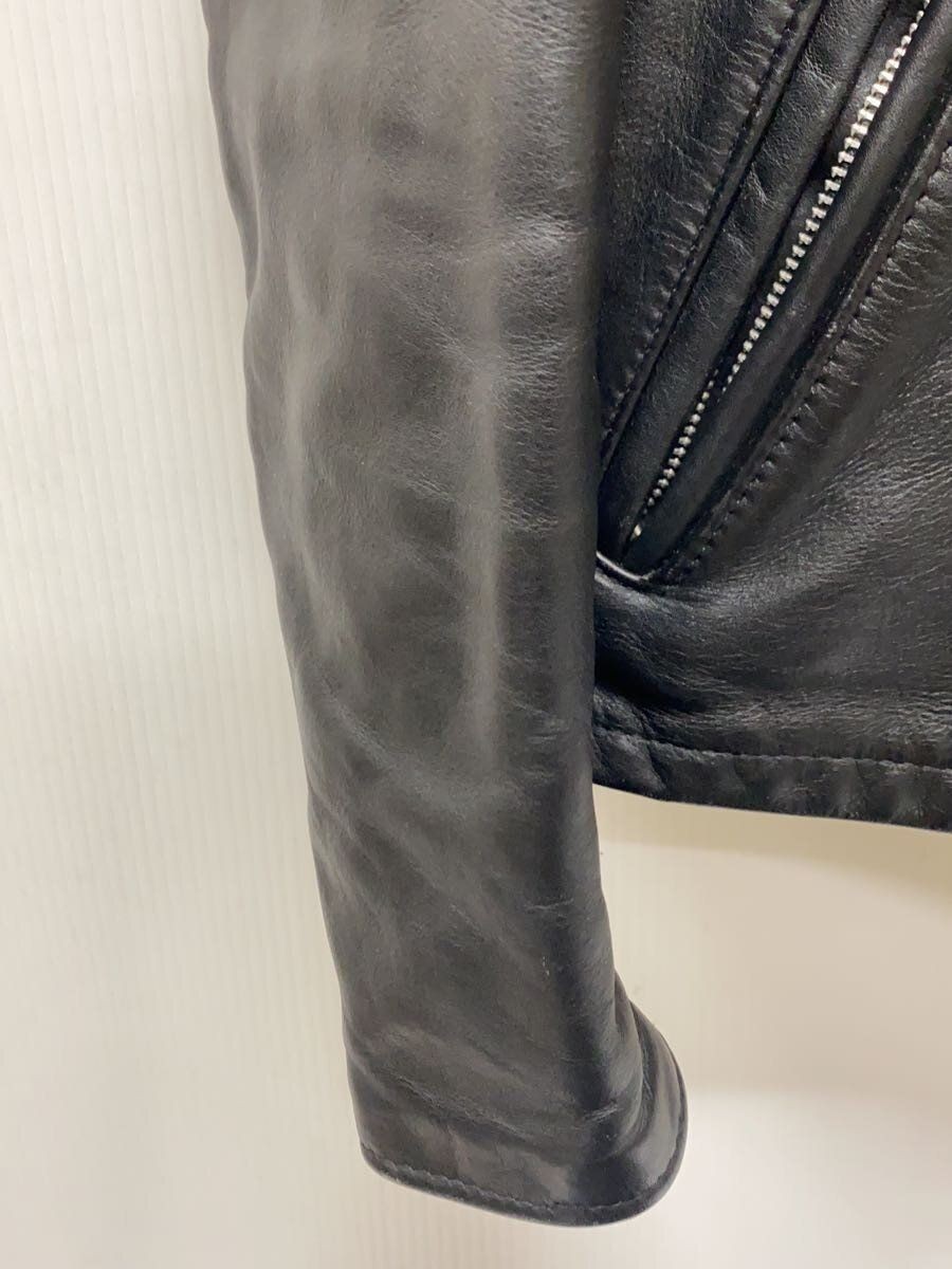 black solid Schott leather blouson jacket size 34 - image 6