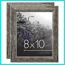 8x10 Picture Frame with Polished, Crystal Clear Glass - Set of 2 - Hampton Co...
