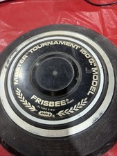 Mid Century 1979 Black Wham-O Frisbee Disc 150G Model Master Tournament