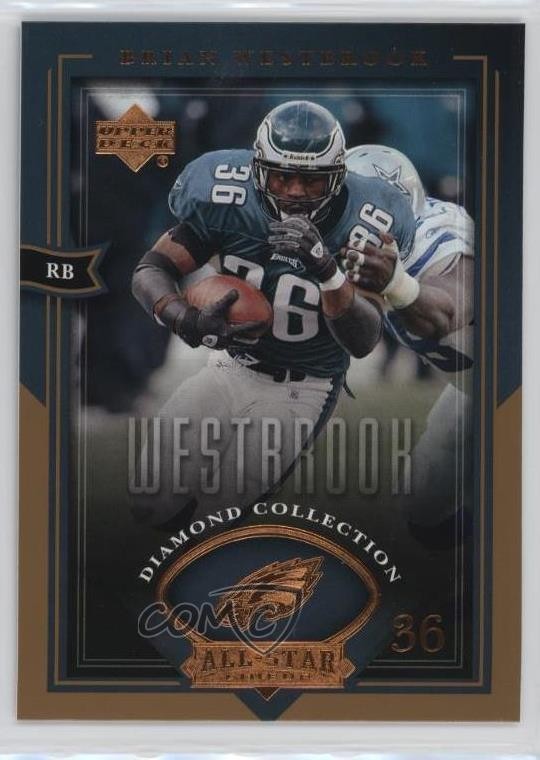 2004 Upper Deck Diamond Collection All-Star Lineup Brian Westbrook #70 0b5