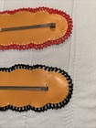 Beaded Hair Barrette Native Navajo Native American Lot of Two Hair — photo 9
