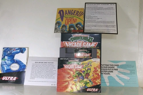Teenage Mutant Ninja Turtles II: The Arcade Game. CIB STARTER! All Inserts. FS!