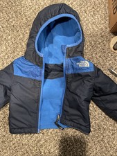 The NorthFace Kids Blue Fleece Glacier Full Zip Hoodie No Size Tag Very Small P6