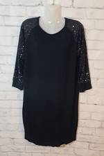 Cable & Gauge Sequin Sleeve Sweater Dress