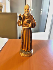 St Pio (Padre Pio) 8in Resin Renaissance Statue Figurine