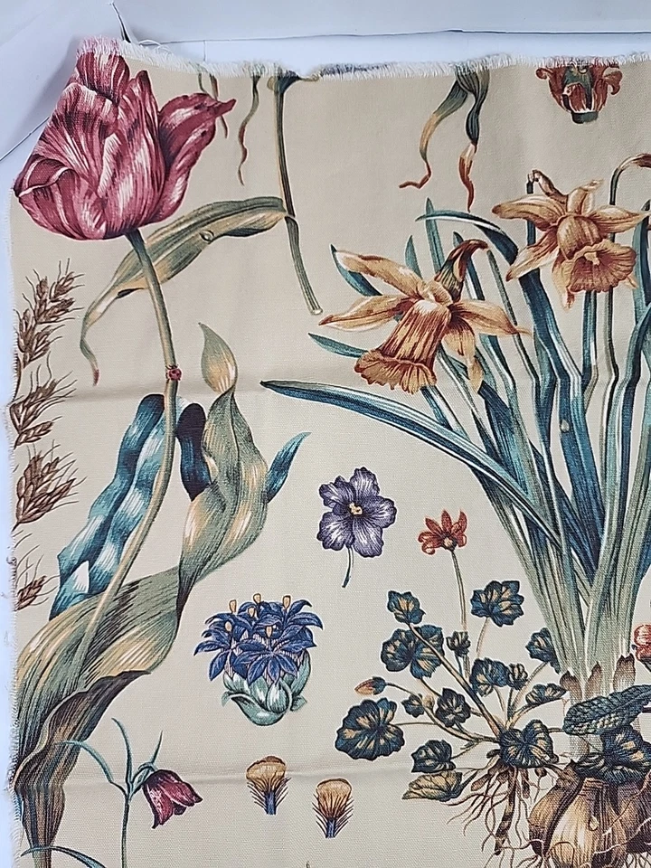 Образец швейной ткани Kessler для ботанического сада обивка с цветочным рисунком 24x25 для интерьера  - Изображение 4 из 4