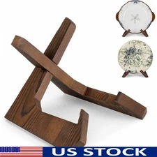 Wood Bowl Display Stand Cross Stabilized Multi Use Holder Gift Boxed Showcase