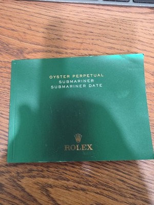 Rolex Submariner Date booklet Instruction manual Original