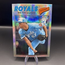 2026 Topps Heritage Seth Lugo Silver Chrome Refractor Kansas City Royals #192