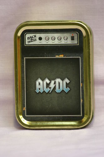 AC/DC Amp, Classic, Heavy, Rock, Music Cigarette Tobacco Storage 2oz Tin - Photo 1/1