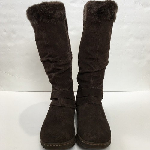 BareTraps anibeth brown suede leather knee high tall winter boots size 8.5 - Picture 5 of 16