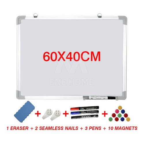 Portable Magnetic Home and Office Board Whiteboard 4 Sizes Marker Eraser Button - Picture 11 of 13