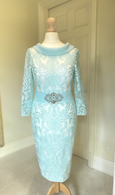 Brautmutterkleid UK4-6/XXS neuwertig Spitze Veni Infantino Ronald Joyce UVP 800£
