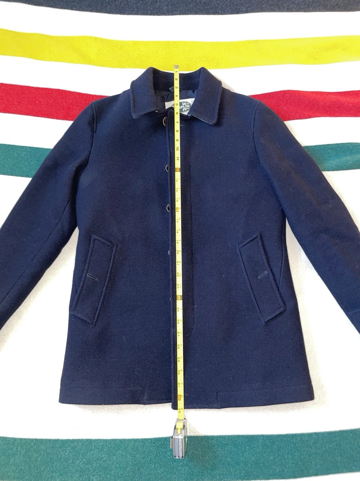 Camplin North Overcoat (Wool) Navy With Insulation (XS/S - 46) image 3