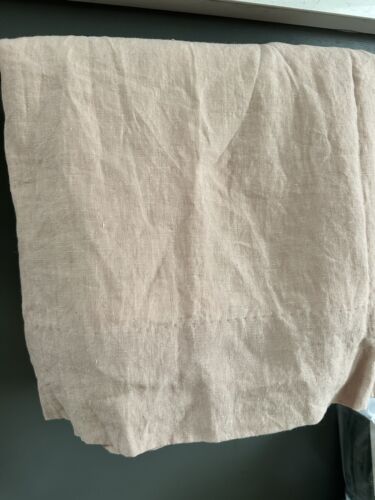 Pottery Barn Belgian Flax Linen 1 Single Drape Soft Lined 50x96” One Peach Blush - Picture 18 of 21