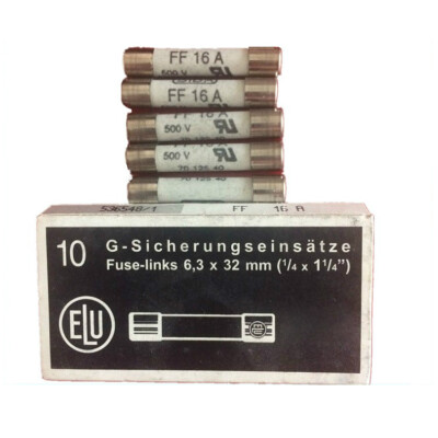 10PCS/Box New For SIBA FF16A Fast Quick Blow Fuse 7012540 16A 500V 6.3*32mm