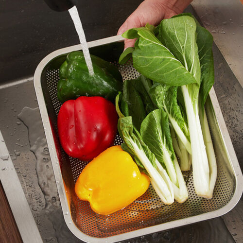 Fruits Draining Basket Colander Bowl Vegetables Dryer Vegetable Strainer - Picture 9 of 9