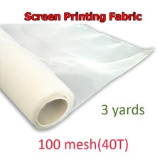 3 yards 100M /40T Screen Printing White Mesh 63" wider Scren mesh New Model