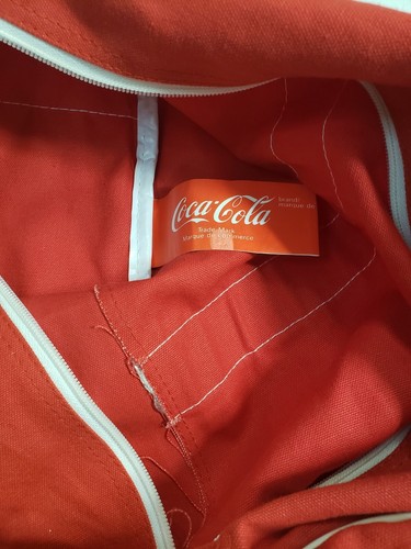 1990 Coca Cola Gym Bag Travel Vintage Vintage Collectible Red White Pre-owned - Picture 7 of 16