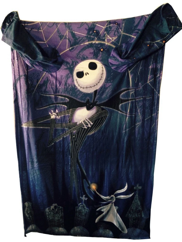 The Nightmare Before Christmas Comfy Blanket with Sleeves Jack Skellington Zero