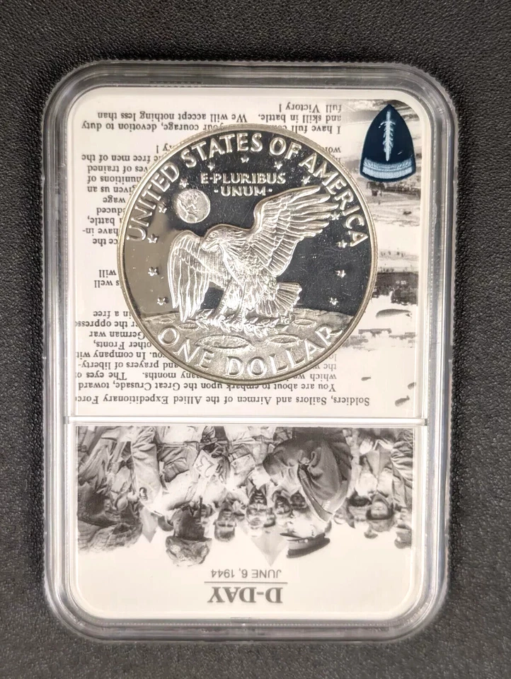 1974 S SILVER IKE DOLLAR $1 NGC PF 69 *STAR* + CAMEO TOP POP ONLY " 20 "! WOW!!+ - Image 2 of 4