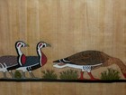 Original Egypt Art Meidum Geese VINTAGE PHAROAHS PAPYRUS SPHYNX SQ. SAMMAN ART — photo 6