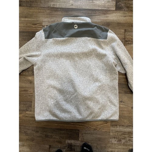 Vineyard Vines meliert grau sportlicher Viertelreißverschluss Pullover Fleece Herren XL - Bild 4 von 5