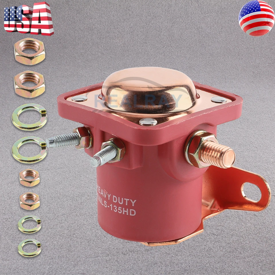 Relé solenoide de alta resistencia 12V rojo para Ford Bronco E-100 Econoline SW3 SNL135 Foto 3 de 4