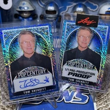 Tom Skerritt 2024 Leaf Pop Century Blue Shimmer Auto /5 Top Gun *Matching Proof*