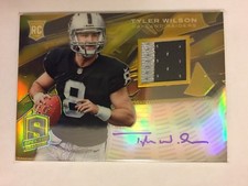 #7/10 (ONLY 10) 2013 SELECT GOLD AUTO AUTOGRAPH JERSEY PATCH TYLER WILSON RC