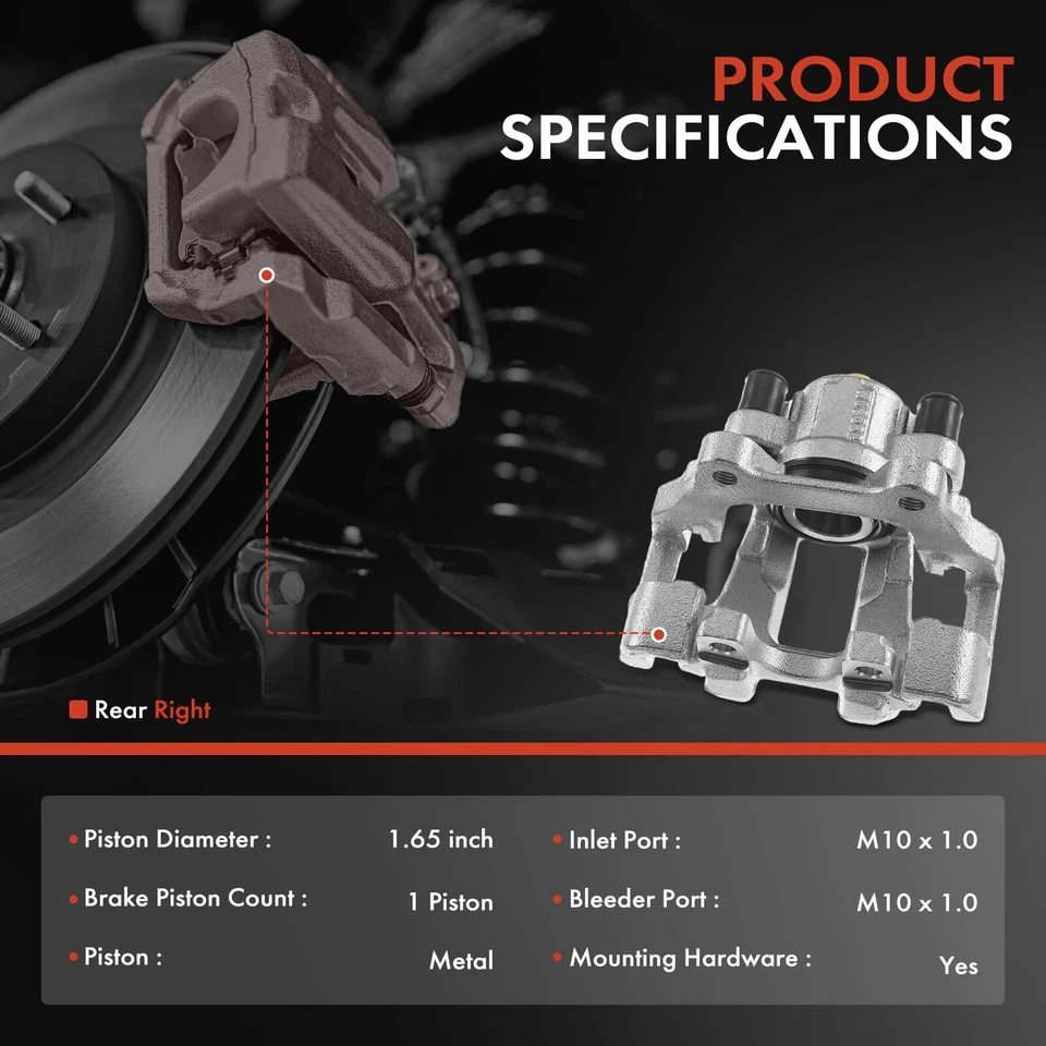 Pinza de freno con soporte trasero derecho BMW 228i 230i 320i 328i 330i 428i l4 2.0L Foto 2 de 4
