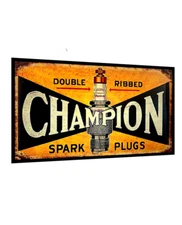 CHAMPION Spark Plug Sticker-New Replica Vintage 70’s 80’s Racing Decal 8 Sizes