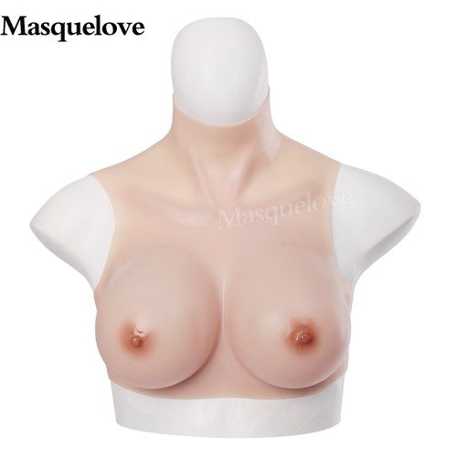 Silicone Breast Forms Fake Boobs For B-H Cup Cosplay Crossdresser Drag Queen - Picture 2 of 33