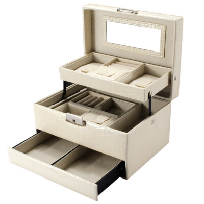 Cheri Jewelry Box Organizer for Women Girls Large with Key Lock, BF12502